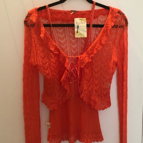Free People shrug sweater and camisole - Picture 4 of 8